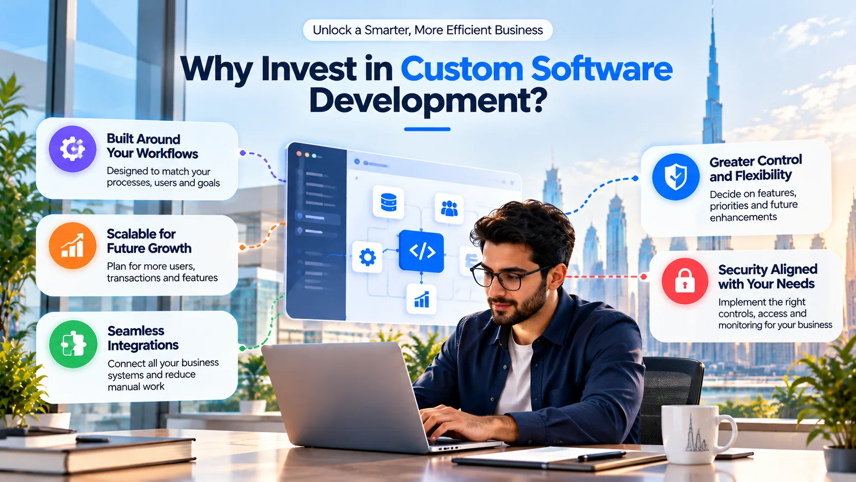 Benefits of custom software development for UAE businesses